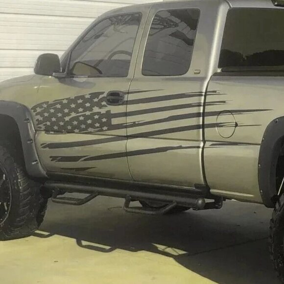 American Flag Graphics Decals 2X Large for Pickup Trucks & SUVs Vinyl - Picture 4 of 5